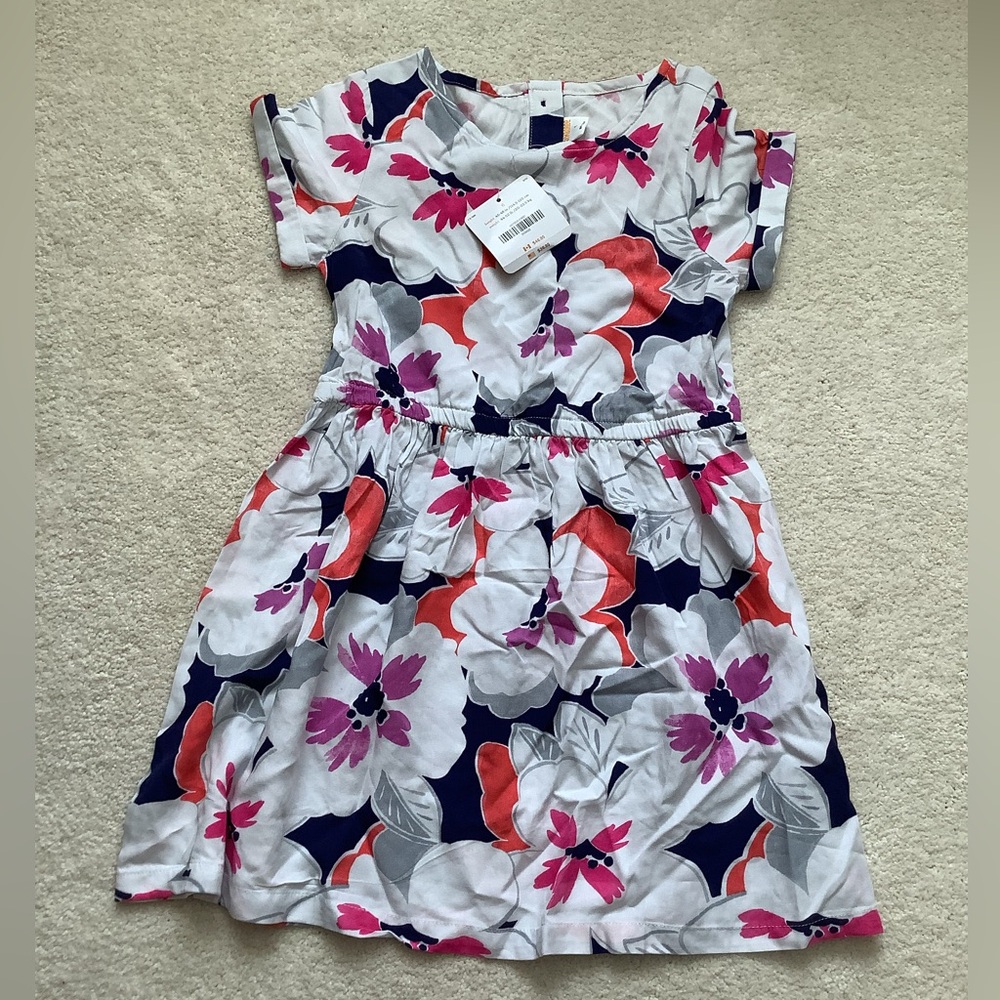 NWT Gymboree Floral Girls Dress Pink, Orange, and Blue 6